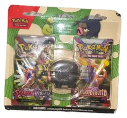 Pokemon 2023 Back To School Eraser Blister - LECHONK With 2 Sealed Booster Packs 820650852497 - Image 1