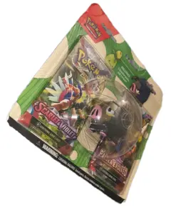 Pokemon 2023 Back To School Eraser Blister - LECHONK With 2 Sealed Booster Packs 820650852497 - Image 2