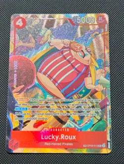 2025 One Piece Card Game: A Fist of Divine Speed OP11 TR Lucky Roux #OP09-015 - Image 1