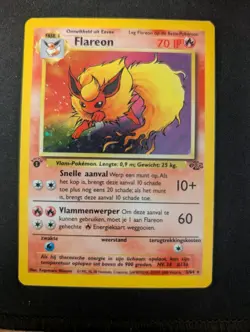 Flareon First Edition *Dutch* Pokemon Card Holo - Image 1