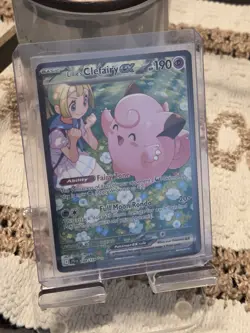 Pokemon Lillie's Clefairy EX Holo Basic Card 184/159 JTG English Psychic - Image 1