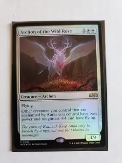 Archon of the Wild Rose - Wilds of Eldraine - LP - MTG Magic - Rare - Creature - Image 1