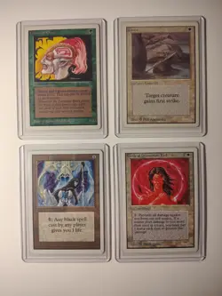 Unlimited Edition Magic the Gathering MTG Card 4 Card Lot Vintage Old-School - Image 1
