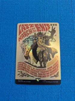 MTG Last March of the Ents POSTER FOIL #739 LOTR Lord of the Rings Magic - Image 1