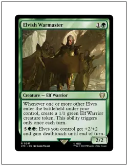 1x Elvish Warmaster, Magic the Gathering MTG NM - Image 1
