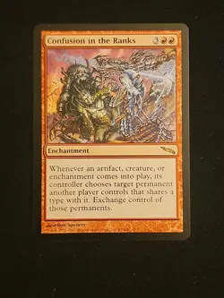 Mtg Confusion in the Ranks * Rare * NM/LP Mirrodin Magic Free Tracking! - Image 1