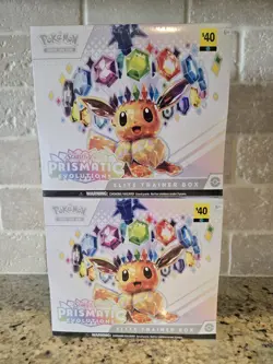 Pokemon Prismatic Evolutions Elite Trainer Box Factory Sealed 2x ETBs LOT OF 2 - Image 1