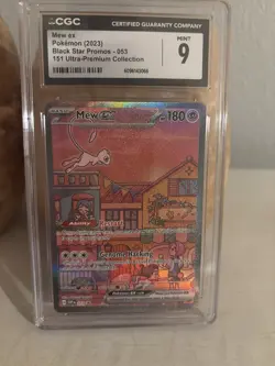 2023 POKEMON SVP PROMO 151 ULTRA-PREMIUM COLLECTION #053 MEW EX mint 9 - Image 1