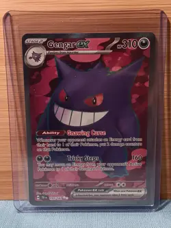 Pokemon TCG Gengar EX Temporal Forces Ultra Rare Card 193/162 - Image 1