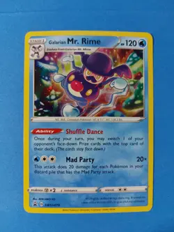 Galarian Mr. Rime SWSH079 Pokemon card SWSH black star promo holo foil LP/NM - Image 1