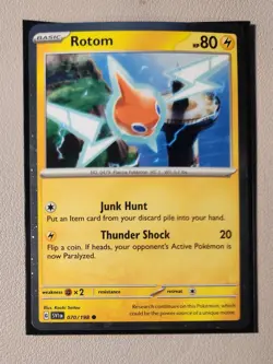 cosmos holo Rotom 070/198 Pokemon card Scarlet & Violet common NM - Image 1