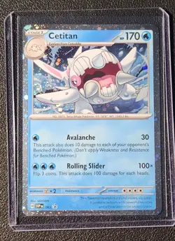 Cetitan SVP063 Pokemon card SV black star promo cosmos holo foil NM - Image 1