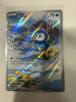 Pokemon TCG - Piplup 98/94 - Phantasmal Flames Illustration Rare - NM - Image 1
