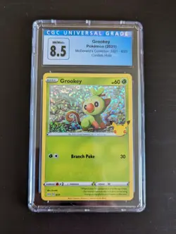 CGC 8.5 Near Mint Pokemon TCG Grookey McDonald's Promos 8/25 Holo Promo - Image 1