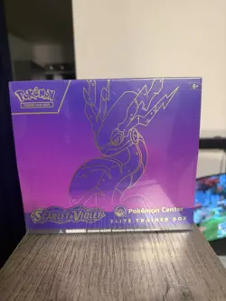 Scarlet and Violet Base Set Pokemon Center Exclusive ETB Miraidon Art - Image 1