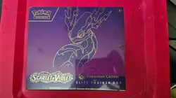 Scarlet and Violet Base Set Pokemon Center Exclusive ETB Miraidon Art SEALED - Image 1
