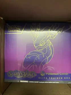 Scarlet and Violet Base Set Pokemon Center Exclusive ETB Miraidon Art SEALED - Image 1