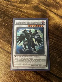 YUGIOH Super Rare Assault Blackwing - Chidori The Rain Sprinkling SHVI-EN051 - Image 1