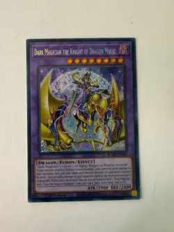 Yugioh - Dark Magician the Knight of Dragon Magic - Secret - 1st - BLMR-EN001 NM - Image 1
