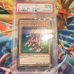 Yu-Gi-Oh! Seiyaryu Ghosts from the Past 1st Ed Ultra Rare PSA 8 Graded NEAR MINT - Image 1