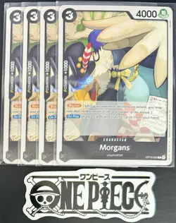 4x One Piece OP13-093 C Morgans - ENG - Regular - Playset - TCG - NM/M - Image 1