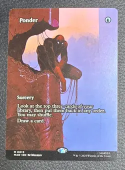 Ponder (Borderless) Marvel Universe Eternal-Legal Regular MTG NM Magic Card - Image 1