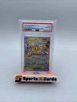 2025 Pokemon Play! Jolteon Ex Prize Pack Series 7 Psa 10 Pop 7 Low Pop Prismatic - Image 1