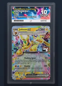 ACE 10 Jolteon EX 030/131 Stamped Play Prize Pack Series 7 Prismatic Evolutions - Image 1