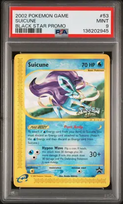 2002 POKEMON GAME PROMO BLACK STAR #53 SUICUNE PSA 9 - Image 1