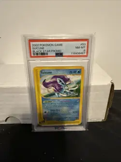 Pokemon 2002 Pokemon Game Suicune Black Star Promo #53 PSA 8 NM-MT - Image 1