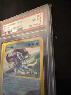 Pokemon 2002 Pokemon Game Suicune Black Star Promo #53 PSA 8 NM-MT - Image 4