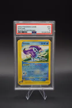 2002 POKEMON GAME PROMO BLACK STAR #53 SUICUNE PSA 5 - Pokemon 4 Ever Stamped - Image 1