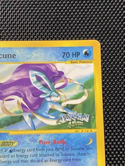 Pokemon TCG Suicune 53 Stamped Black Star Promo Card 2002 - Image 3