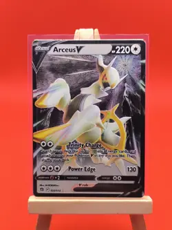 METAL Arceus V 122/172 Brilliant Stars Ultra Rare Promo Pokemon Card - Image 3