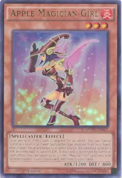 Yu-Gi-Oh Card - MVP1-EN015 - APPLE MAGICIAN GIRL (ultra rare holo) - NM/Mint - Image 1