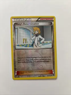 Misty's Determination 104/122 Rev Reverse Holo XY Breakpoint Pokemon NM B - Image 1