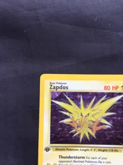 Pokemon Cards: 1st Edition Fossil Rare Holo: Zapdos 15/62 - Image 3