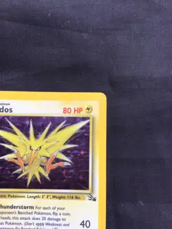 Pokemon Cards: 1st Edition Fossil Rare Holo: Zapdos 15/62 - Image 4