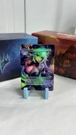 Mox Amber Foil Custom Anime Art MTG Commander EDH Fan-Made Card - Image 1