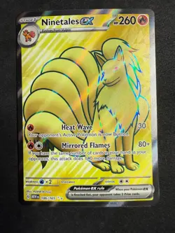 Ninetales EX Full Art SV 151 186/165 English Pokemon Card TCG NM - Image 1