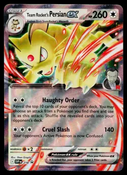 Team Rocket's Persian ex 218 SV: Scarlet & Violet Promo Cards #2 - Image 1
