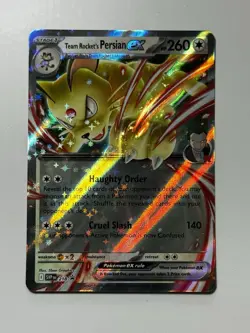 Team Rocket's Persian ex 218 Sv: Scarlet & Violet Promo Cards Holo - Image 1