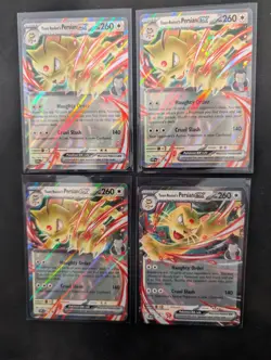 Pokemon Team Rocket's Persian ex 218 Sv: Scarlet & Violet Promo Cards Holo x4 - Image 1
