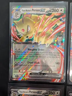 Pokemon Team Rocket's Persian ex 218 Sv: Scarlet & Violet Promo Cards Holo x4 - Image 2