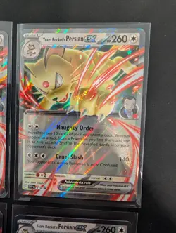 Pokemon Team Rocket's Persian ex 218 Sv: Scarlet & Violet Promo Cards Holo x4 - Image 3