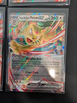 Pokemon Team Rocket's Persian ex 218 Sv: Scarlet & Violet Promo Cards Holo x4 - Image 5