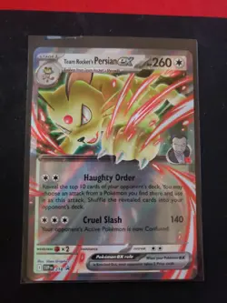 Team Rocket's Persian ex 218 Sv: Scarlet & Violet Promo Cards Holo - Image 1