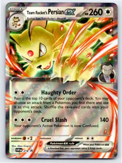 Team Rocket's Persian ex - 218 - SV: Scarlet & Violet Promo Cards Holo - Image 1