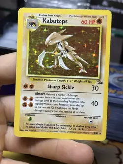#2 Kabutops 9/62 Fossil 1999 Holo Rare WOTC Pokemon Card TCG - Image 3