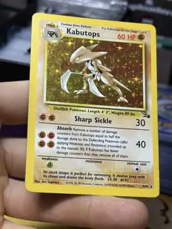 #2 Kabutops 9/62 Fossil 1999 Holo Rare WOTC Pokemon Card TCG - Image 5